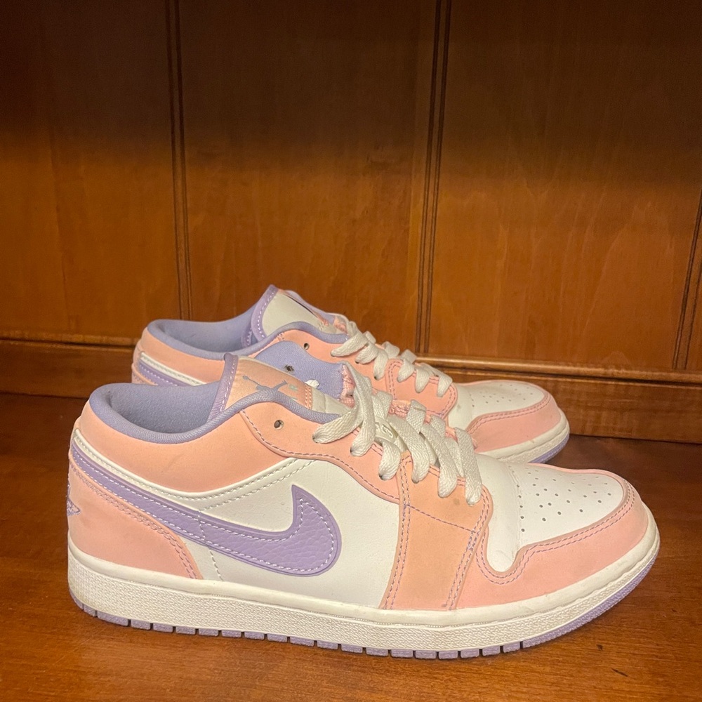 Nike Air Jordan 1 Low Pink and Lavender Sneakers